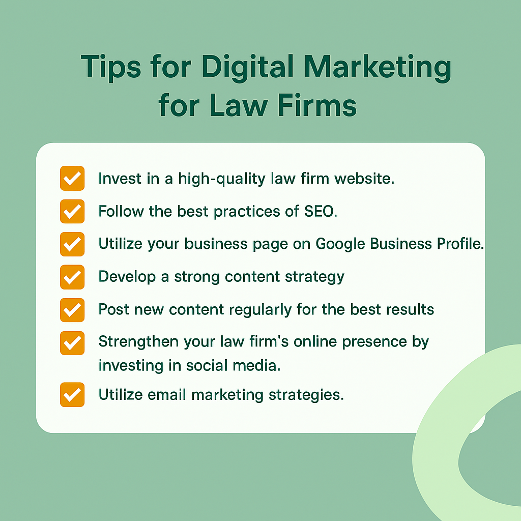 Tips for digital marketing for law firms