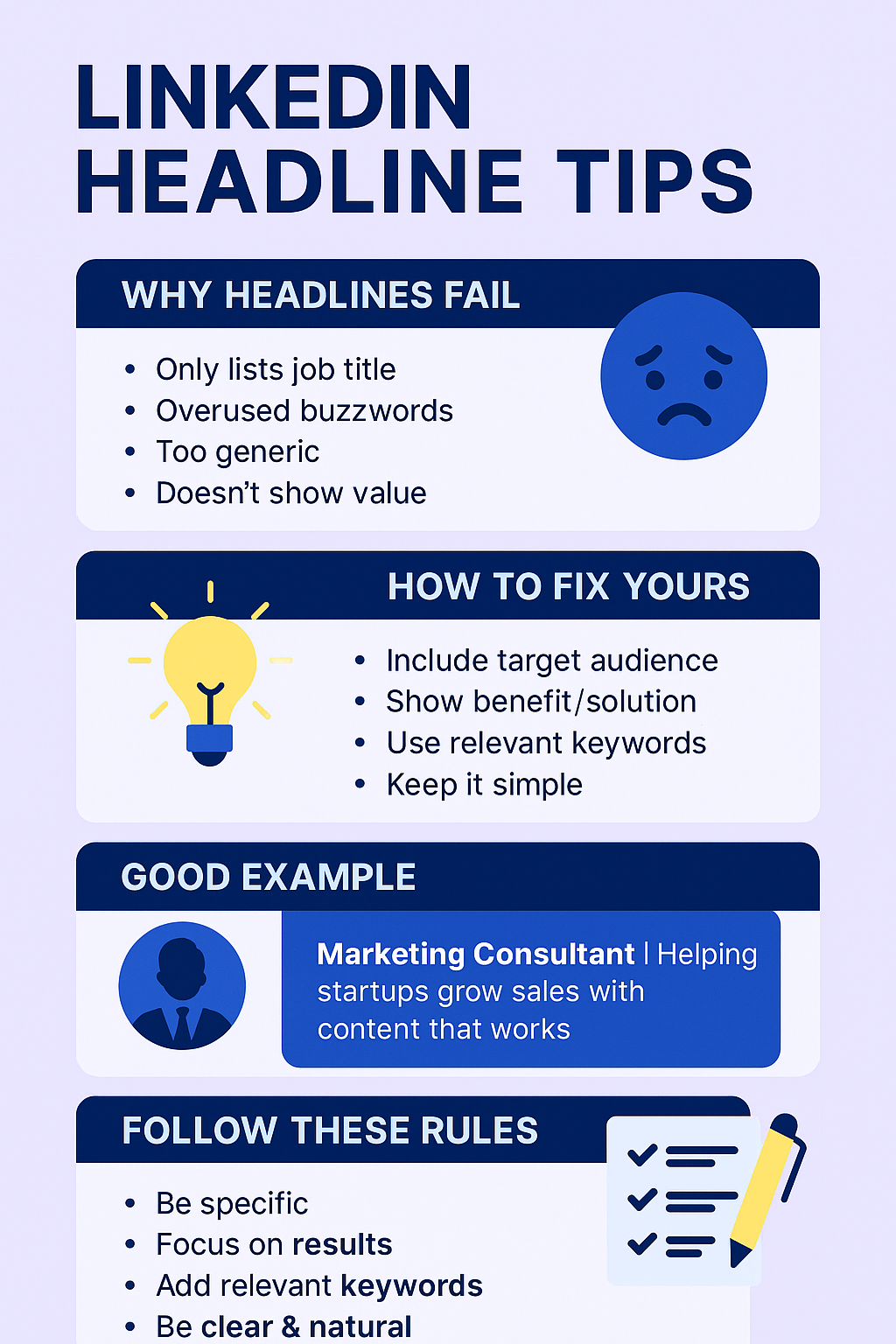 LinkedIn Headline Tips
