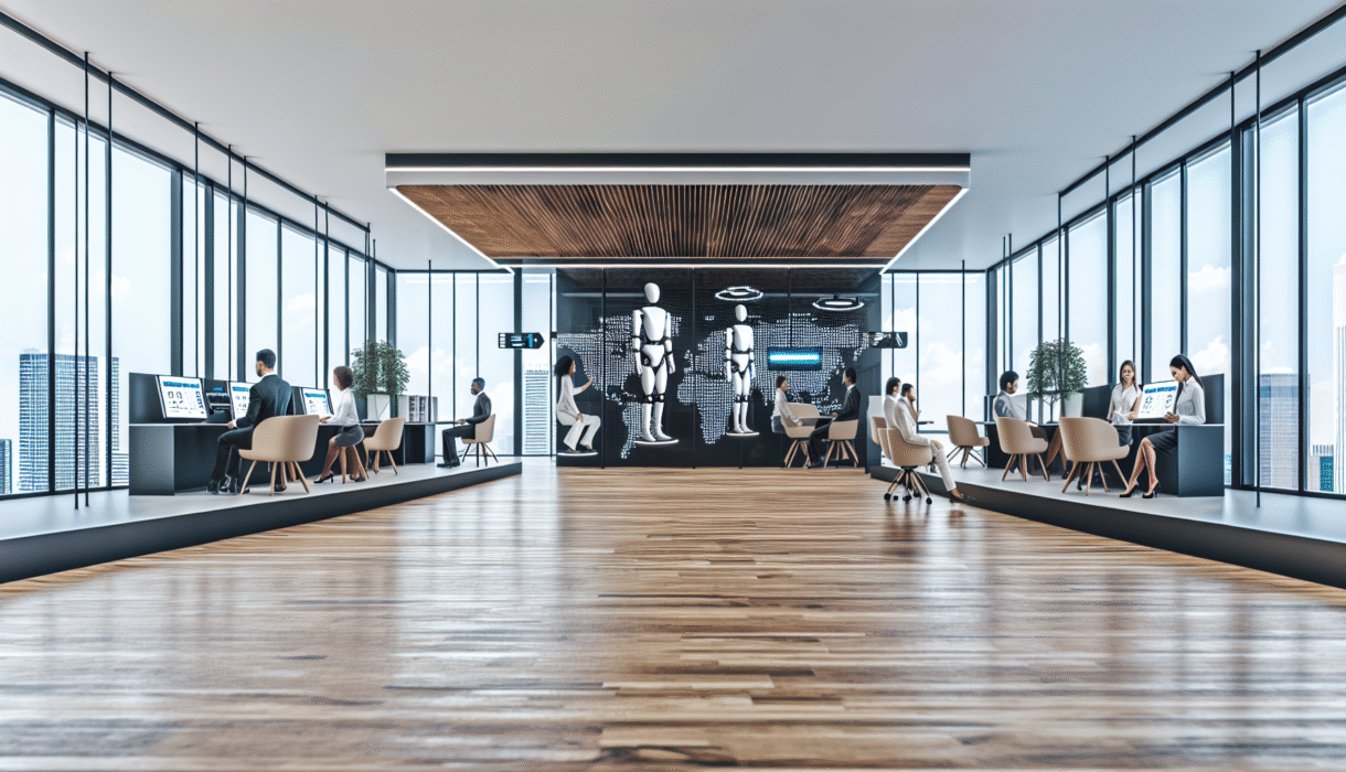 AI robots symbolizing legal technology transformation in modern law firms