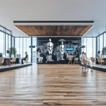 AI robots symbolizing legal technology transformation in modern law firms
