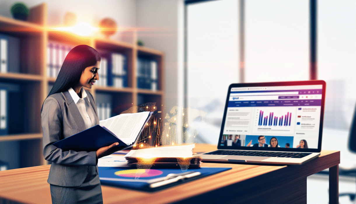 Lawyer working in her office — content marketing for legal professionals in 2025