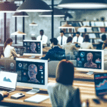 Team using AI tools in a law firm to enhance efficiency and client service